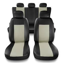 Universal fit car seat covers for Nissan Qashqai I, II (2007-2019) - Auto-Dekor - Comfort - beige