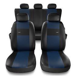 Universal fit car seat covers for Suzuki Ignis I, II, III (2000-2019) - Auto-Dekor - X-Line - blue