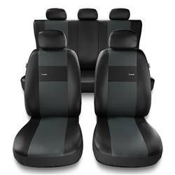 Universal fit car seat covers for Suzuki Ignis I, II, III (2000-2019) - Auto-Dekor - X-Line - grey