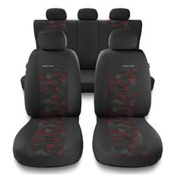 Universal fit car seat covers for Volkswagen Golf V, VI, VII (2003-2019) - Auto-Dekor - Elegance - red