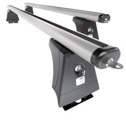 Aluminium roof rack for Peugeot Boxer Van (2006-....) - silver - Amos - β-103 - Aero - attachment points