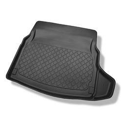 Boot mat for Mercedes-Benz C Class W205 Saloon (03.2014-11.2020) - Aristar - Guardliner - rear seats folding (split); removable right flap in models with a boot side net