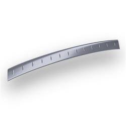 Steel rear bumper trim for Skoda Octavia II FL Estate (5 doors) - (2008-2013) - Croni - Teardrop pattern - silver (matt)