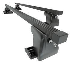 Steel roof rack for Vauxhall Vivaro C Van (2019-....) - black - Amos - Vivaro - O - attachment points