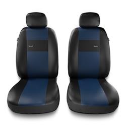 Universal fit car front seat covers for BMW 2 Series F22, F45 (2013-2019) - Auto-Dekor - X-Line 1+1 - blue