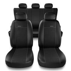 Universal fit car seat covers for Audi A4 B5, B6, B7, B8, B9 (1995-....) - Auto-Dekor - Premium - rozmiar B - black