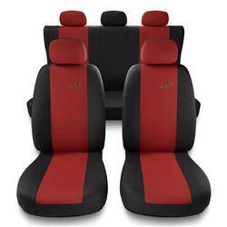 Universal fit car seat covers for BMW 2 Series F22, F45 (2013-2019) - Auto-Dekor - XR - red