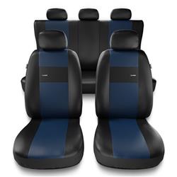 Universal fit car seat covers for Hyundai i40 (2011-2019) - Auto-Dekor - X-Line - blue