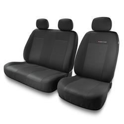 Universal fit car seat covers for Volkswagen Transporter T4, T5, T6 (1989-2019) - Auto-Dekor - Elegance 2+1 - P-3