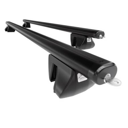 Aluminium roof rack for BMW X6 E71 SAC (2008-2014) - black - Amos - Alfa - Aero - flush rail roofs