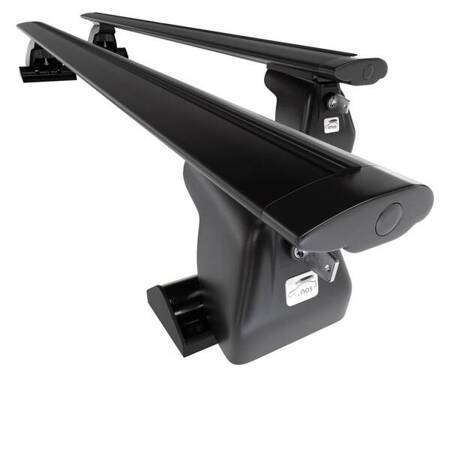 Aluminium roof rack for Chrysler Town & Country MPV (1990-2010) - black - Amos - D-T - Dynamic - T-track