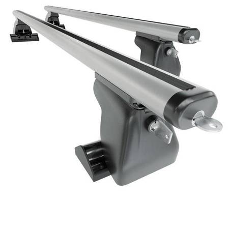 Aluminium roof rack for Chrysler Voyager MPV (2004-2007) - silver - Amos - D-T - Aero - T-track