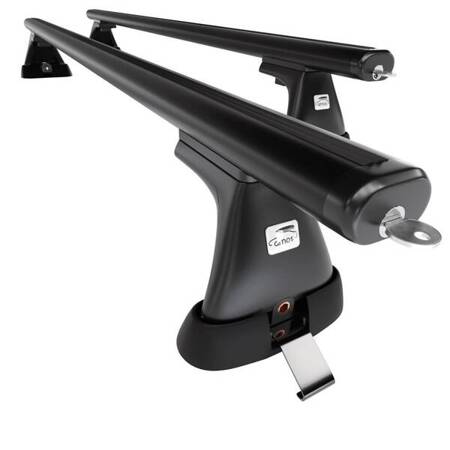 Aluminium roof rack for Citroen Berlingo mk I Van (2003-2010) - black - Amos - K-B - Aero - attachment points