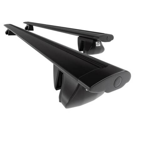 Aluminium roof rack for Dacia Duster SUV (2010-2013) - black - Amos - Alfa - Dynamic - rail roofs