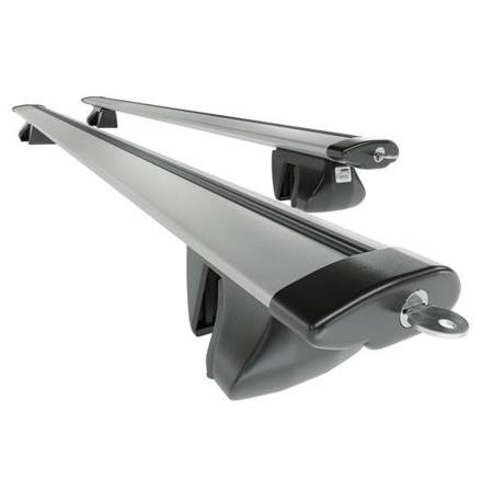 Aluminium roof rack for Dacia Duster SUV (2010-2013) - silver - Amos - Alfa - Dynamic - rail roofs