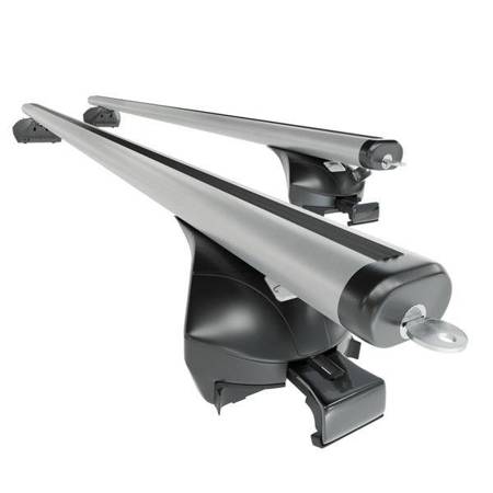 Aluminium roof rack for Fiat 500X Crossover (2015-....) - silver - Amos - Boss - Aero - flush rail roofs