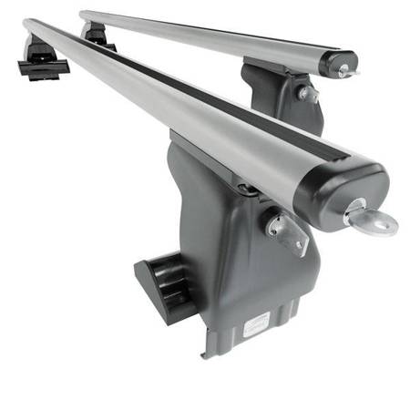 Aluminium roof rack for Ford Focus mk I Hatchback (1998-2004) - silver - Amos - D-4 - Aero - naked roofs