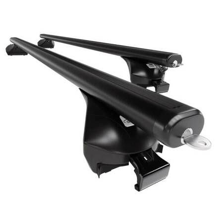 Aluminium roof rack for Ford Focus mk III Estate (2011-2018) - black - Amos - Boss - Aero - flush rail roofs