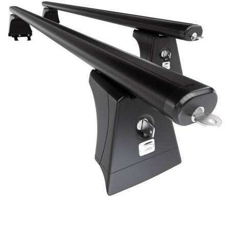 Aluminium roof rack for Ford Galaxy MPV (2001-2005) - black - Amos - β-102 - Aero - attachment points