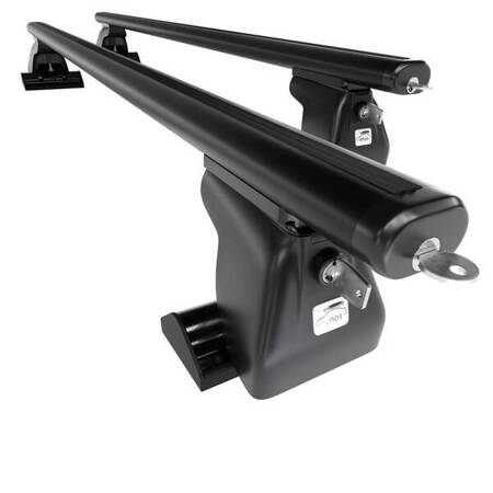 Aluminium roof rack for Ford Maverick SUV (1998-2004) - black - Amos - D-T - Aero - T-track