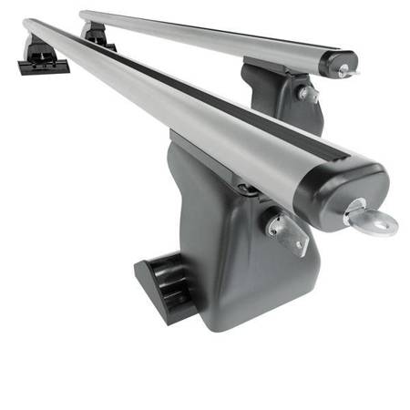 Aluminium roof rack for Nissan Primastar Van (2002-2006) - silver - Amos - Vivaro - Aero - attachment points