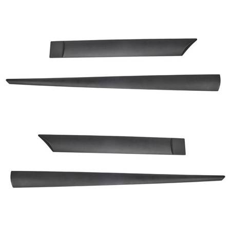 Black side door protector strips for Chevrolet Spark Hatchback (2009-2015) - Rider