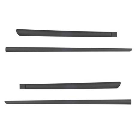 Black side door protector strips for Citroen C-Elysee II Saloon (2012-2021) - Rider