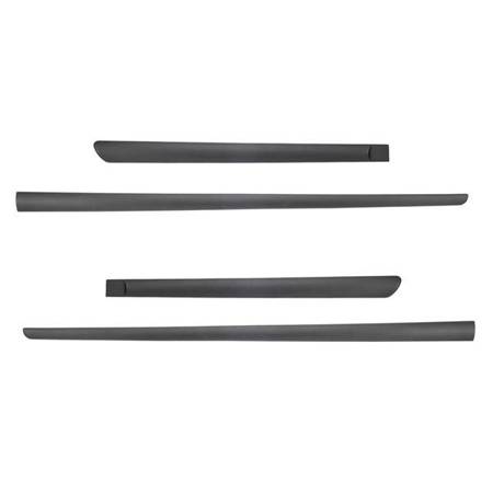 Black side door protector strips for Dacia Logan II Saloon (2012-2020) - Rider