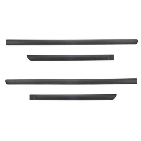 Black side door protector strips for Dacia Sandero III, III Stepway Hatchback (2021-....) - Rider