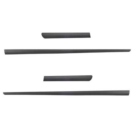 Black side door protector strips for Ford Ka Hatchback (3 doors) - (1996-2008) - Rider