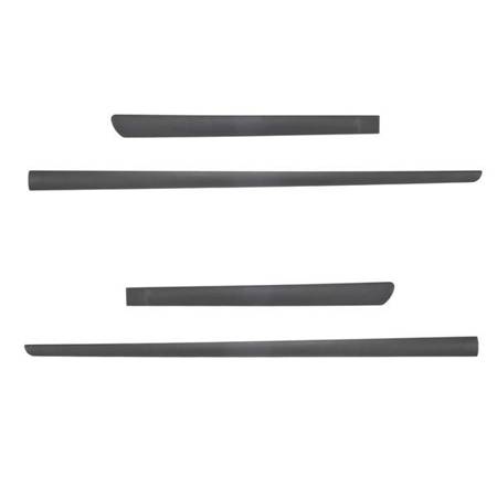 Black side door protector strips for Honda Jazz II Hatchback (2008-2014) - Rider