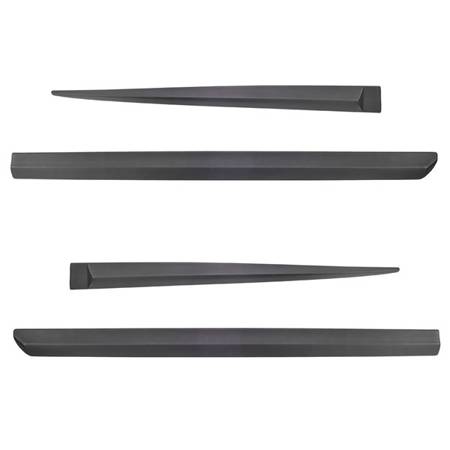 Black side door protector strips for Hyundai Bayon SUV (2021-....) - Rider