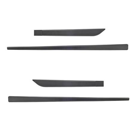 Black side door protector strips for Hyundai i20 FL Hatchback (5 doors) - (2012-2014) - Rider