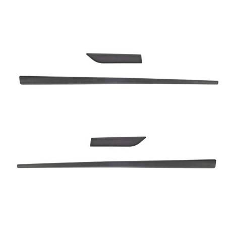 Black side door protector strips for Hyundai i20 Hatchback (3 doors) - (2009-2014) - Rider