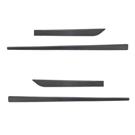 Black side door protector strips for Hyundai i20 Hatchback (5 doors) - (2009-2012) - Rider