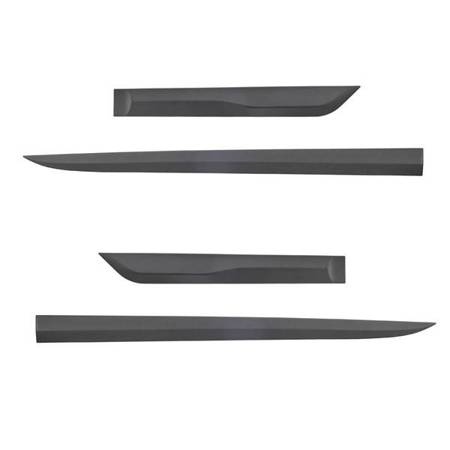 Black side door protector strips for Hyundai i20 II Hatchback (5 doors) - (2015-2020) - Rider