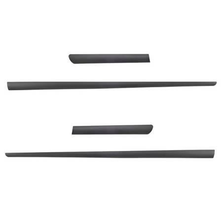 Black side door protector strips for Kia ProCeed Hatchback (2007-2011) - (długość listew: 1185mm; 468mm) - Rider