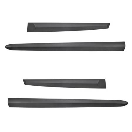 Black side door protector strips for Mazda 2 Hatchback (2011-2014) - Rider