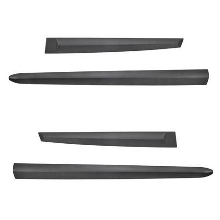 Black side door protector strips for Mazda 3 Hatchback (2008-2013) - Rider