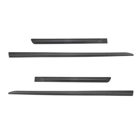 Black side door protector strips for Mitsubishi Space Star Hatchback (2014-2020) - Rider