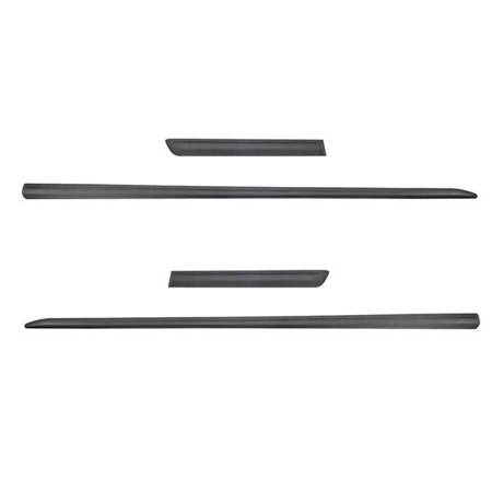 Black side door protector strips for Peugeot 208 Hatchback (3 doors) - (2012-2019) - Rider