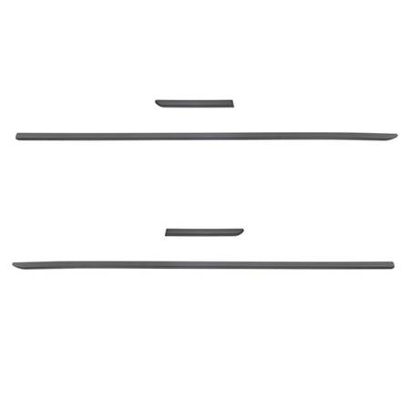 Black side door protector strips for Seat Mii Hatchback (3 doors) - (2012-2018) - Rider