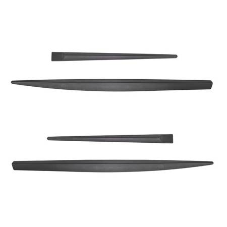 Black side door protector strips for Seat Toledo Saloon (2004-2009) - Rider