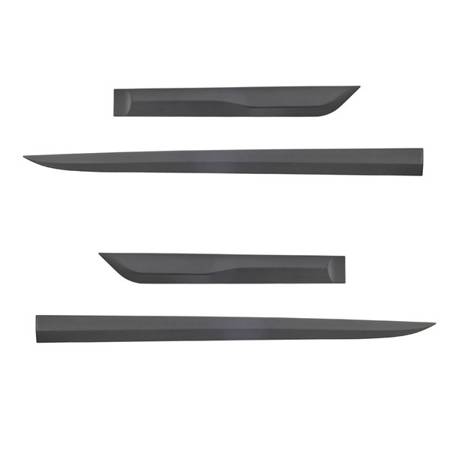 Black side door protector strips for Suzuki Vitara III SUV (2015-....) - (długość listew: mm; F-51mm) - Rider