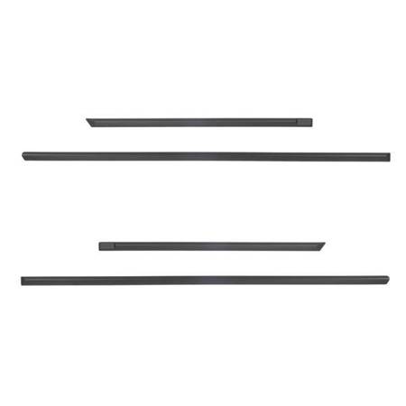 Black side door protector strips for Volkswagen Jetta Saloon (2005-2010) - Rider