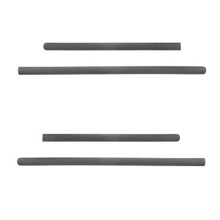 Black side door protector strips for Volkswagen Sharan II Van (2010-....) - Rider