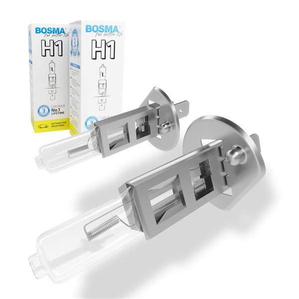 Halogen bulbs H1 - 12 [V] 55 [W] - BOSMA - Lifetime No.1 - 2 pcs