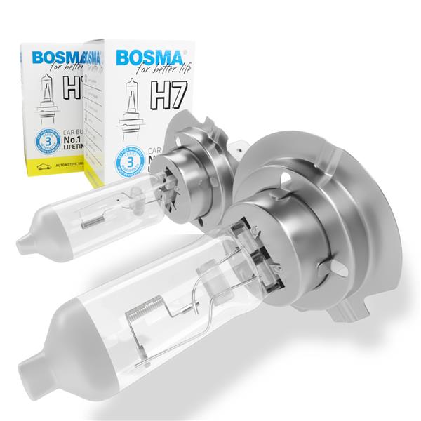 Halogen bulbs H7 - 12 [V] 55 [W] - BOSMA - Lifetime No.1 - 2 pcs