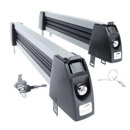 Ski carrier – Ski and snowboard rack – Amos – Ski-Lock 3 SILVER – for 3 pairs of skis or 2 snowboards