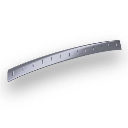 Steel rear bumper trim for Mercedes-Benz Vito W639 Van (3 doors) - (2003-2013) - Croni - Teardrop pattern - silver (matt)